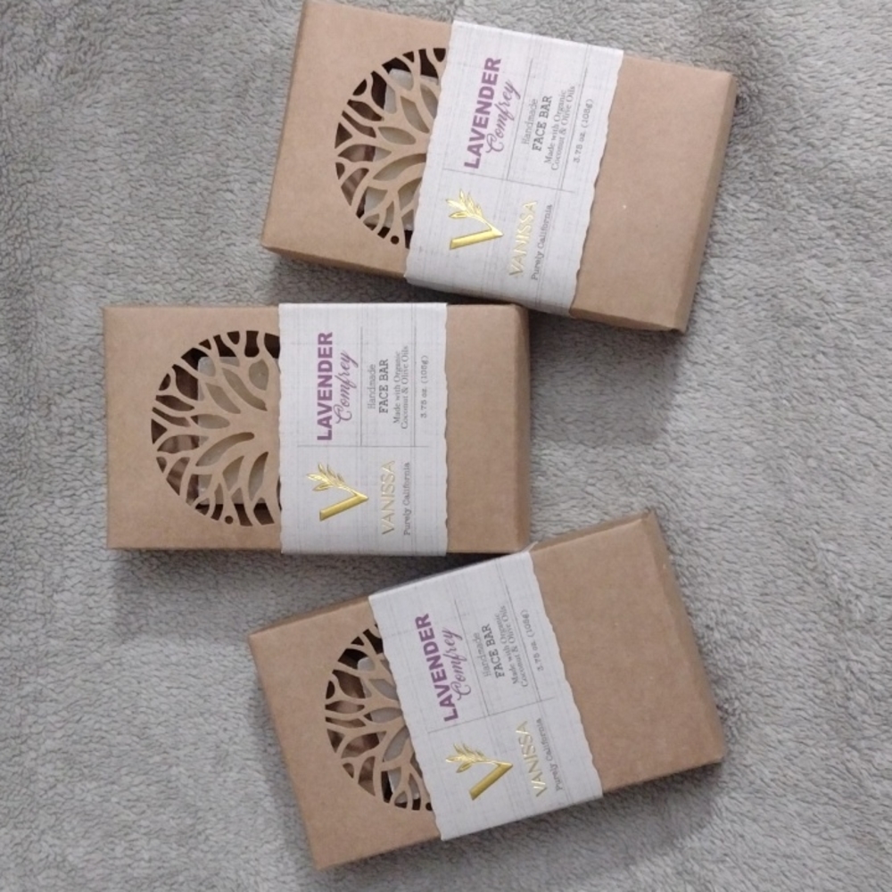 Vanissa Lavender Comfort Face Bar set of 3